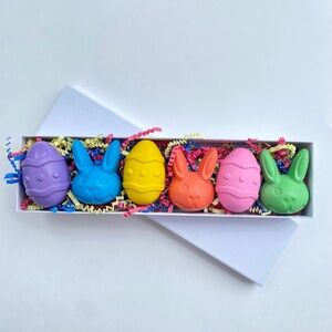 Easter Egg and Bunny Crayons - Set of 6 - Non-Toxic